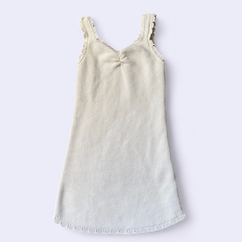 7/$20 Cream Sleeveless Knit Dress Art Class